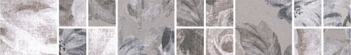 181/8266 Александрия серый мозаичный 30*4,8 керамический бордюр KERAMA MARAZZI