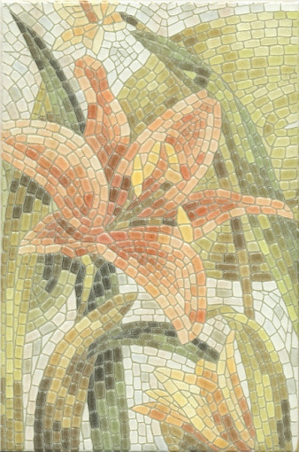 HGD/A143/880L Летний сад Лилии лаппатированный 20*30 керамический декор KERAMA MARAZZI
