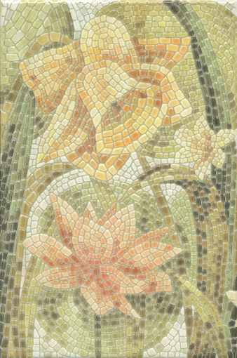 HGD/A145/880L Летний сад Лилии лаппатированный 20*30 керамический декор KERAMA MARAZZI