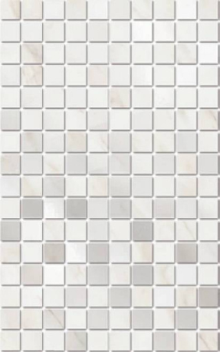 MM6359 Гран Пале белый мозаичный 25x40 керамический декор KERAMA MARAZZI