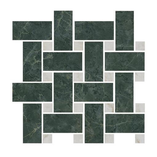 T038/SG6542 Серенада мозаичный зеленый лаппатированный 32x32x0,9 декор KERAMA MARAZZI