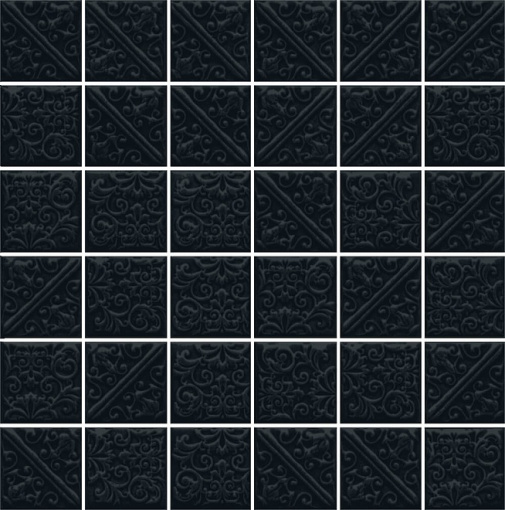 21025 Ла-Виллет черный 30,1*30,1 керамическая плитка мозаичная KERAMA MARAZZI