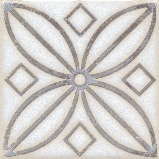 STG/A402/1266H Амальфи орнамент коричневый 9,8*9,8 вставка KERAMA MARAZZI