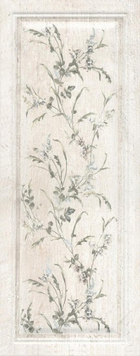 7188 Кантри Шик белый панель декорированный 20*50 керамический декор KERAMA MARAZZI