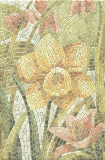 HGD/A144/880L Летний сад Лилии лаппатированный 20*30 керамический декор KERAMA MARAZZI