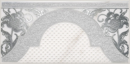 HGD/A266/16071 Фрагонар белый 7,4x15 керамический декор KERAMA MARAZZI