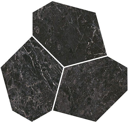 KMD2HID025BR Марсель наборный чёрный глянцевый обрезной 26,5x25,5x0,9 декор KERAMA MARAZZI