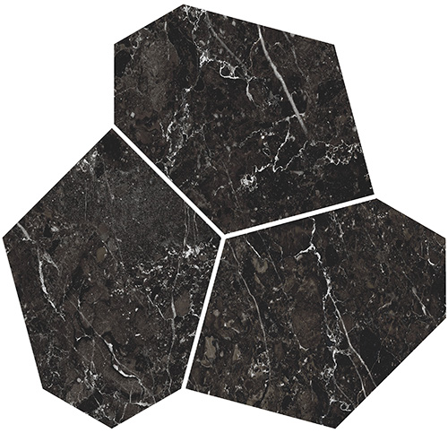 KMD2HID028GR Марсель наборный чёрный матовый обрезной 26,5x25,5x0,9 декор KERAMA MARAZZI