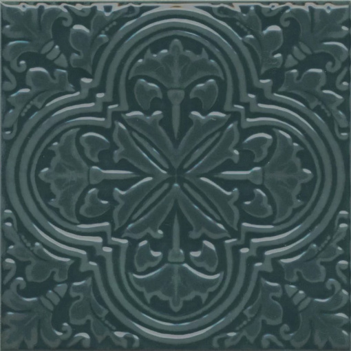 KMD3STA003BN Фес зелёный тёмный глянцевый 15x15x0,77 декор KERAMA MARAZZI