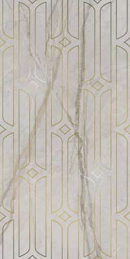 KMD3STA029BR Ифран серый светлый глянцевый обрезной 60x119,5x0,9 декор KERAMA MARAZZI