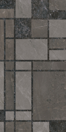 KMD3STA130BR Марсель микс тёмный глянцевый обрезной 60x119,5x0,9 декор KERAMA MARAZZI