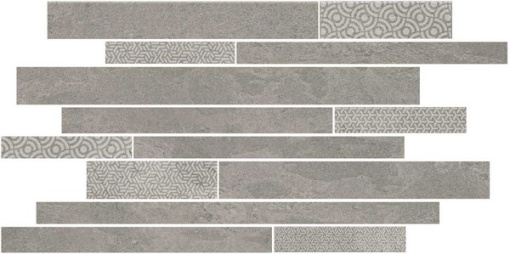SBM010/SG458420 Ламелла серый мозаичный 50,2x25x0,85 декор KERAMA MARAZZI