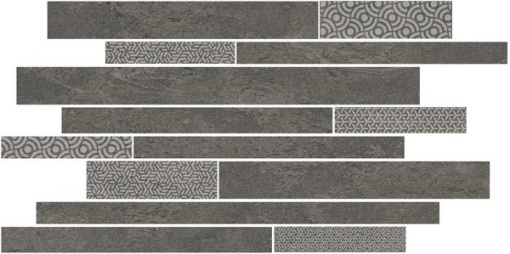 SBM011/SG458520 Ламелла серый темный мозаичный 50,2x25x0,85 декор KERAMA MARAZZI