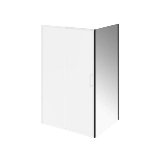 LN.100.FP.BLK.M Душевая боковая панель LINDO, 100х195, матовый черный KERAMA MARAZZI