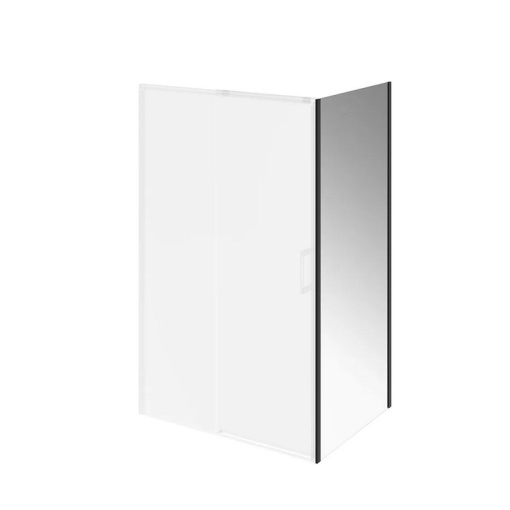 LN.90.FP.BLK.M Душевая боковая панель LINDO, 90х195, матовый черный KERAMA MARAZZI