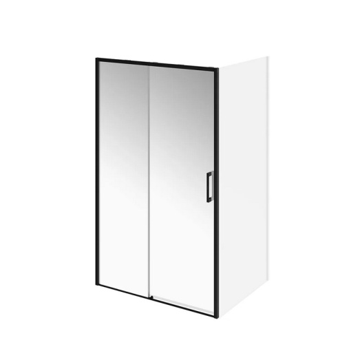LN.120.SD.BLK.M Душевая дверь LINDO, раздвижная с функцией soft close, 120х195, матовый черный KERAMA MARAZZI
