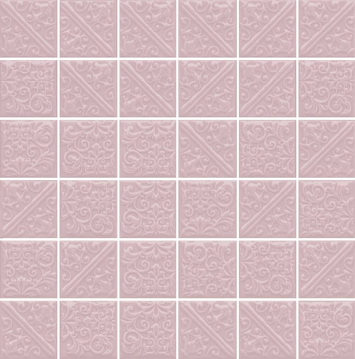 21027 Ла-Виллет розовый светлый 30,1*30,1 керамическая плитка мозаичная KERAMA MARAZZI