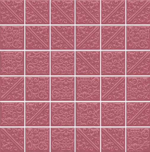 21028 Ла-Виллет розовый 30,1*30,1 керамическая плитка мозаичная KERAMA MARAZZI
