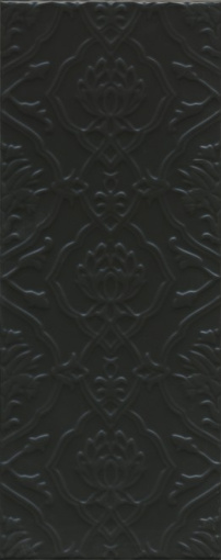 7230 Альвао структура черный матовый 20х50 керамическая плитка KERAMA MARAZZI