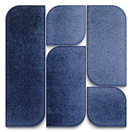 KMD3RIC013 Модульное панно Силуэт синий 30х30х1,6 KERAMA MARAZZI