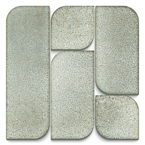 KMD3RIC014 Модульное панно Силуэт зелёный светлый 30х30х1,6 KERAMA MARAZZI