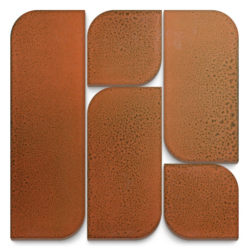 KMD3RIC015 Модульное панно Силуэт оранжевый 30х30х1,6 KERAMA MARAZZI