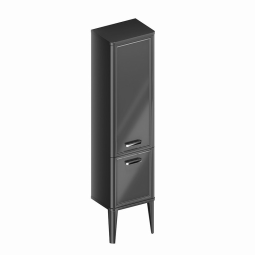 PO.M.150/BLK Пенал POMPEI напольный/подвесной 150, черный глянцевый KERAMA MARAZZI