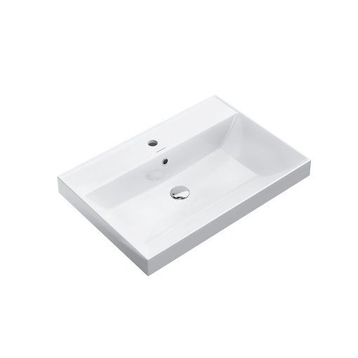 CU.wb.60 Раковина CUBO подвесная/мебельная 60, белая глянцевая KERAMA MARAZZI