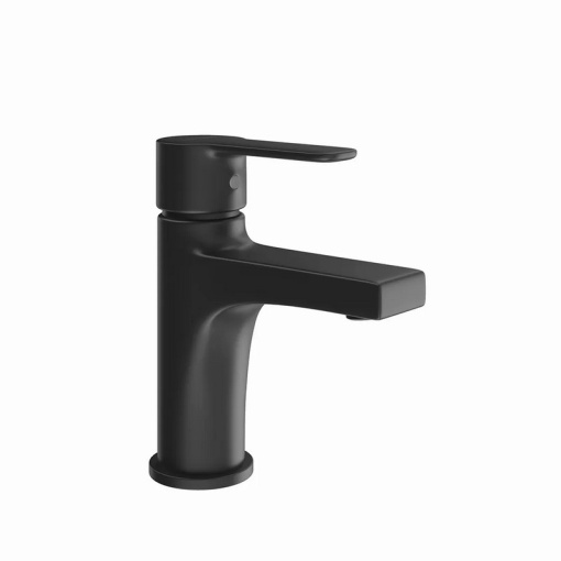 P4YO205ZNKM Смеситель SONATA для раковины без донного клапана, матовый черный KERAMA MARAZZI