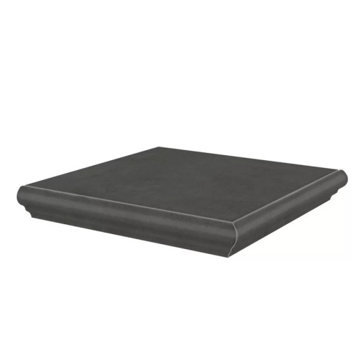 KM4040G0041NGTA Ступень угловая Хадду серый тёмный матовый 34x34x0,8 KERAMA MARAZZI