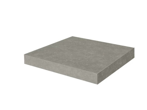 KM6012G0171RGCA Ступень угловая клееная Касабланка HP серый матовый обрезной 33x33x0,9 KERAMA MARAZZI