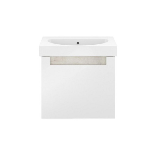BGP.60.1+1/WHT Тумба BUONGIORNO PLUS подвесная 60, 1+1, белый+дуб кантри KERAMA MARAZZI