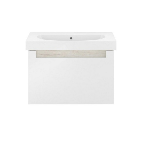 BGP.80.1+1/WHT Тумба BUONGIORNO PLUS подвесная 80, 1+1, белый+дуб кантри KERAMA MARAZZI
