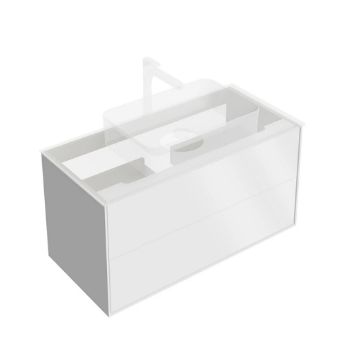 KMPMCb100MWh2 Тумба Plaza Modern/Плаза Модерн подвесная 100, push, 2 ящика, белая матовая KERAMA MARAZZI KMPMCb100MWh2 Тумба Plaza Modern/Плаза Модерн подвесная 100, push, 2 ящика, белая матовая KERAMA MARAZZI