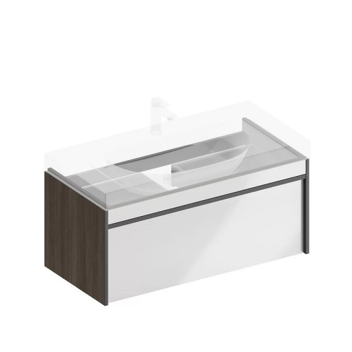 MOD.100.1+1/AR Тумба MODULA подвесная 100 с ящиком 1+1, арабика KERAMA MARAZZI