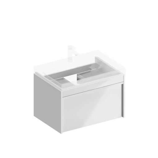 MOD.70.1+1/WHT Тумба MODULA подвесная 70 с ящиком 1+1, белая глянцевая KERAMA MARAZZI