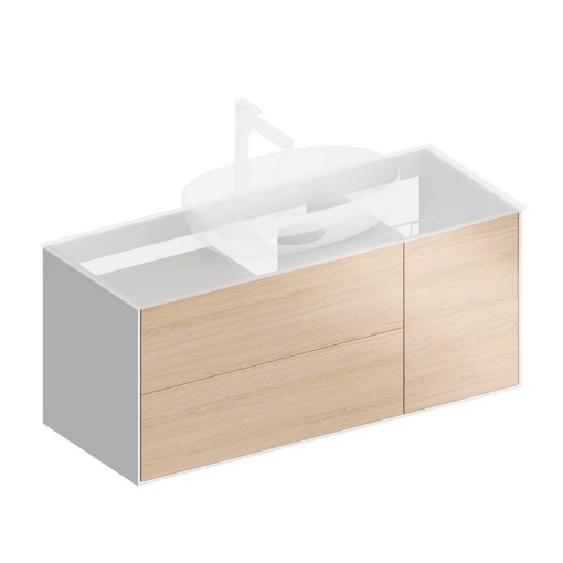 PLB.M.120.3/OAK.V Тумба PLAZA Modern подвесная 120 дуб виченца 3 ящика KERAMA MARAZZI