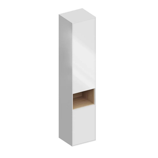 PLB.M.170/WHT.V Пенал PLAZA Modern подвесной 170 2 дверцы push, белый глянцевый KERAMA MARAZZI