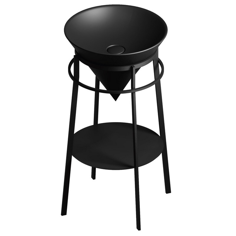 CO4.43/BLK.M Круглая полка Cono/Коно встраиваемая 43,1, черная матовая KERAMA MARAZZI CO4.43/BLK.M Круглая полка Cono/Коно встраиваемая 43,1, черная матовая KERAMA MARAZZI