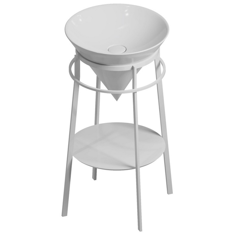 CO4.43/WHT Круглая полка Cono/Коно встраиваемая 43,1, белая глянцевая KERAMA MARAZZI CO4.43/WHT Круглая полка Cono/Коно встраиваемая 43,1, белая глянцевая KERAMA MARAZZI