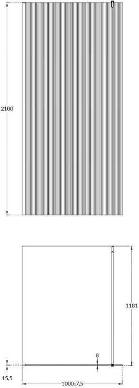 CT.100.WI.CR Душевая перегородка Cristallo/Кристалло с рифленым стеклом, 100х210, хром KERAMA MARAZZI CT.100.WI.CR Душевая перегородка Cristallo/Кристалло с рифленым стеклом, 100х210, хром KERAMA MARAZZI