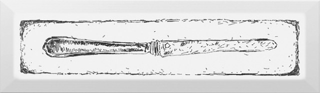 NT/B25/9001 Knife черный 8.5*28.5 декор KERAMA MARAZZI