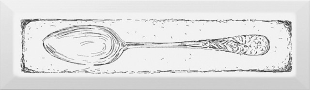 NT/B51/9001 Spoon черный 8.5*28.5 декор KERAMA MARAZZI