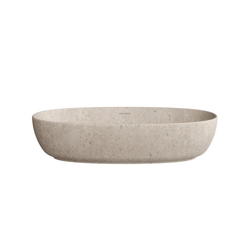 Раковина Плаза 60 см накладная с донным клапаном, риккарди бежевый KERAMA MARAZZI Раковина Плаза 60 см накладная с донным клапаном, риккарди бежевый KERAMA MARAZZI