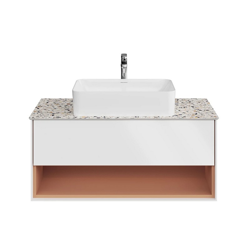 KMPMCb100MSh1 Тумба Plaza Modern/Плаза Модерн подвесная 100, push, 1 ящик, подсветка, белая матовая+сахара KERAMA MARAZZI KMPMCb100MSh1 Тумба Plaza Modern/Плаза Модерн подвесная 100, push, 1 ящик, подсветка, белая матовая+сахара KERAMA MARAZZI