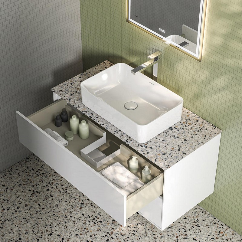 KMPMCb100MWh2 Тумба Plaza Modern/Плаза Модерн подвесная 100, push, 2 ящика, белая матовая KERAMA MARAZZI KMPMCb100MWh2 Тумба Plaza Modern/Плаза Модерн подвесная 100, push, 2 ящика, белая матовая KERAMA MARAZZI