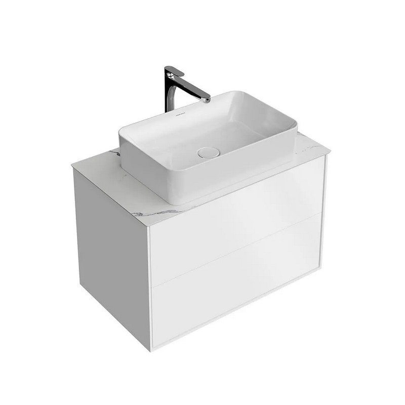 KMPMCb80MWh2 Тумба Plaza Modern/Плаза Модерн подвесная 80, push/пуш, 2 ящика, белая матовая KERAMA MARAZZI KMPMCb80MWh2 Тумба Plaza Modern/Плаза Модерн подвесная 80, push/пуш, 2 ящика, белая матовая KERAMA MARAZZI