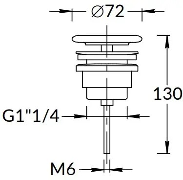 KMUNDr07MWh1 Донный клапан с керамической крышкой, белый матовый KERAMA MARAZZI KMUNDr07MWh1 Донный клапан с керамической крышкой, белый матовый KERAMA MARAZZI