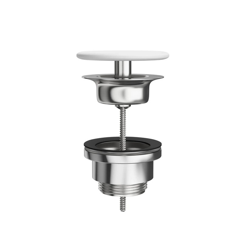 KMUNDr07MWh1 Донный клапан с керамической крышкой, белый матовый KERAMA MARAZZI KMUNDr07MWh1 Донный клапан с керамической крышкой, белый матовый KERAMA MARAZZI