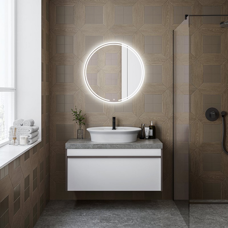 MIO.mi.70D/WHT Зеркало Mio/Мио круглое с диммером 70, белое KERAMA MARAZZI MIO.mi.70D/WHT Зеркало Mio/Мио круглое с диммером 70, белое KERAMA MARAZZI